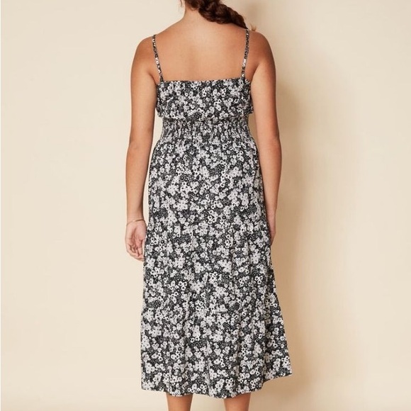 Faithful the Brand Floral Black and White Midi Dress Size L - Picture 4 of 13